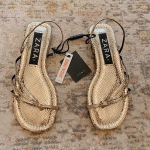 Metallic Gold Sandals